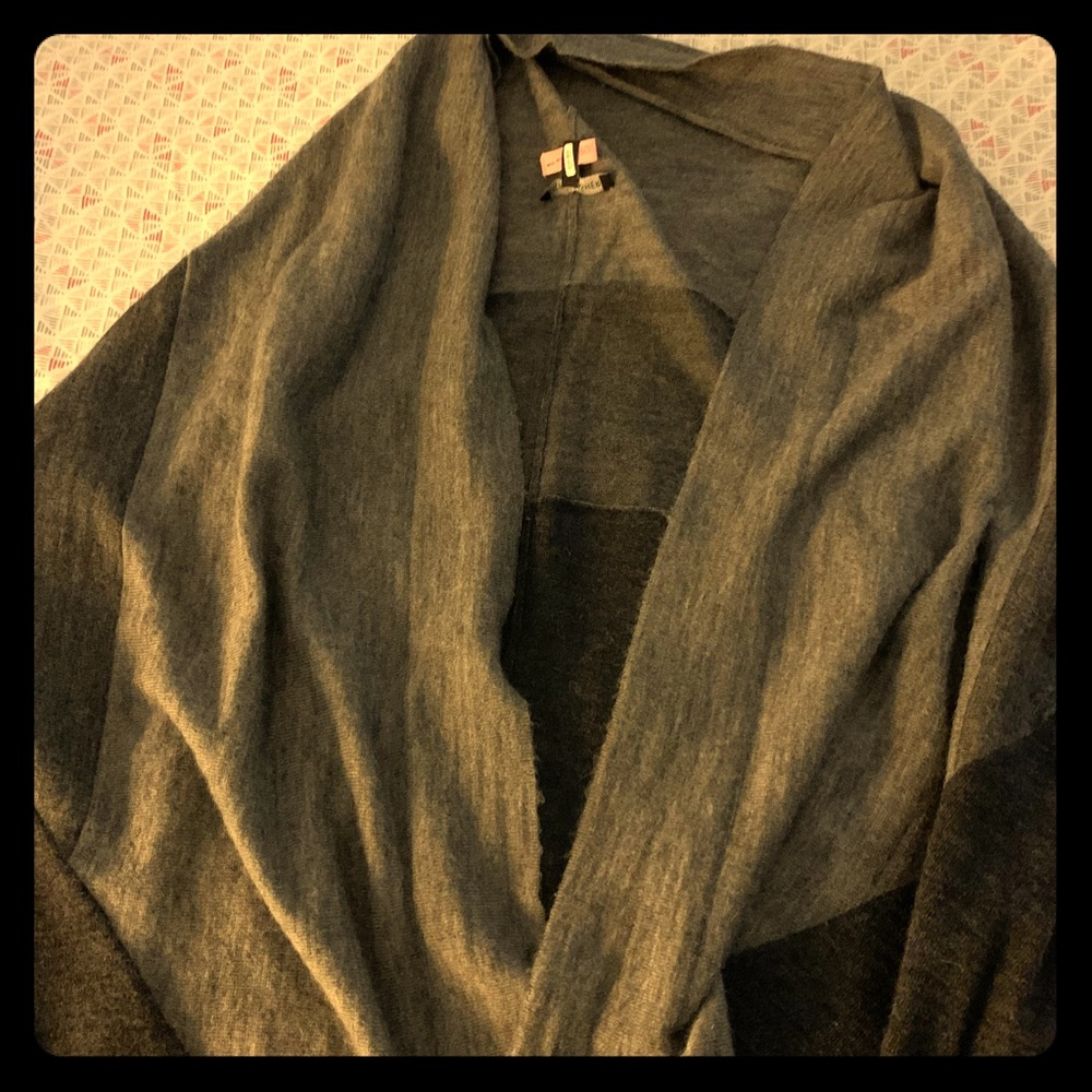 Eileen fisher baby alpaca tricolor shrug